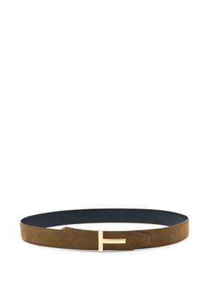 TOM FORD buckle leather belt - Brown