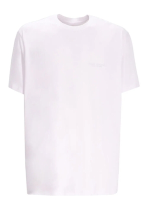 Armani Exchange logo-embroidered cotton T-shirt - White