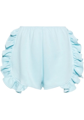Ioana Ciolacu Baby Peony ruffled shorts - Blue