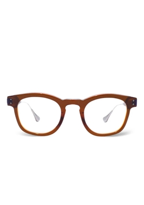 pugnale Nelson round-frame glasses - Brown