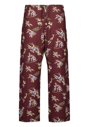 BODE Layup Printed pyjama pants - Red