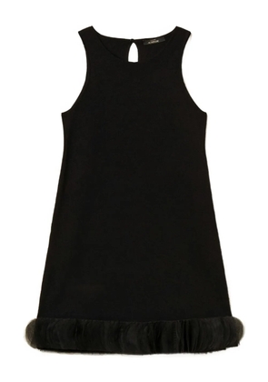TWINSET tulle-trimmed mini dress - Black