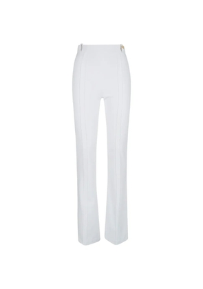 Elisabetta Franchi gold-tone-hardware trousers - White