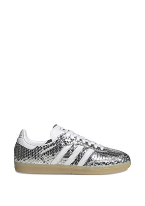 adidas Samba snakeskin-effect sneakers - Silver