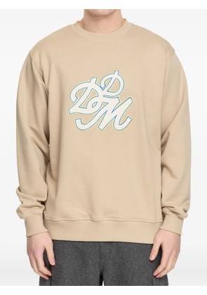 Drôle De Monsieur embroidered-logo sweatshirt - Neutrals