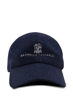 Brunello Cucinelli logo baseball cap - Blue
