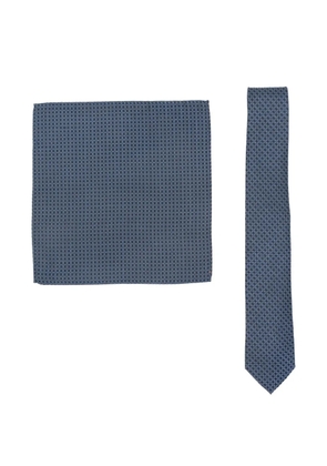 REMUS UOMO patterned tie - Blue