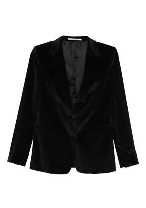 Tagliatore velvet button blazer - Black