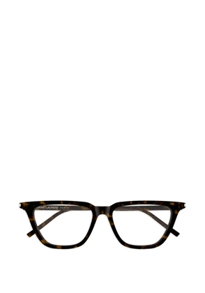 Saint Laurent Eyewear square-frame glasses - Brown