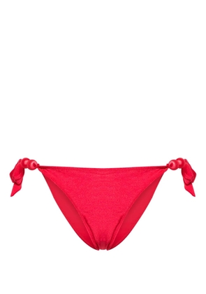Cult Gaia Euphrasia beaded bikini bottoms - Red