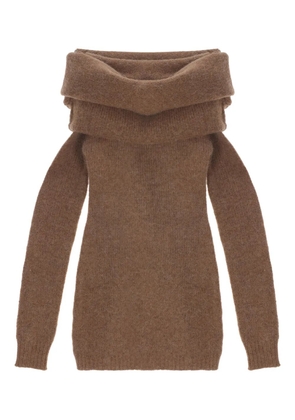 ENTIRE STUDIOS Bound off-shoulder sweater - Brown