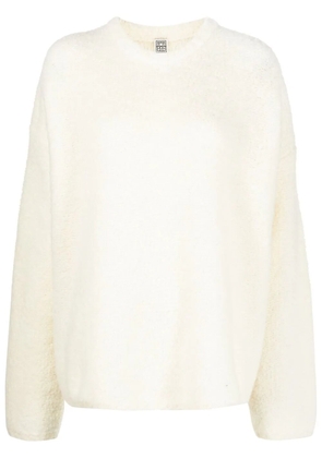 TOTEME oversized organic wool-blend jumper - Neutrals