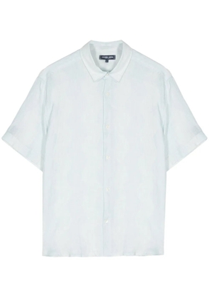 Frescobol Carioca Castro Stripe Cabana linen shirt - Blue