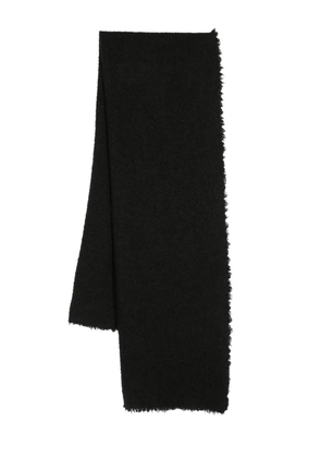 Faliero Sarti frayed-edge scarf - Black