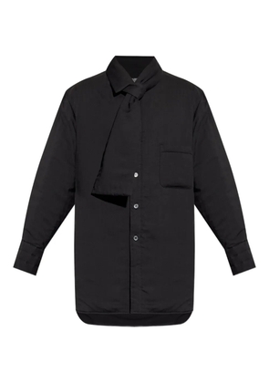 Yohji Yamamoto layered chest-pocket shirt - Black