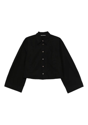 OUR LEGACY wide-sleeve cotton shirt - Black