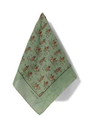 Polo Ralph Lauren equestrian-print linen bandana - Green