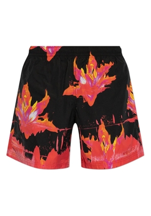 Alexander McQueen graphic-print shorts - Black