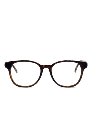 Saint Laurent Eyewear logo-detail glasses - Brown