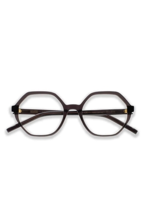 Kaleos Boleyn geometric-frame glasses - Grey