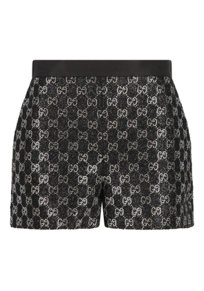 Gucci logo-patterned shorts - Black