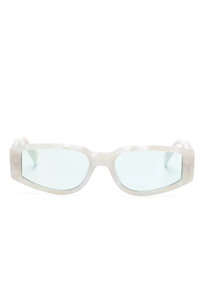 Paura Vegas rectangle-frame sunglasses - Neutrals