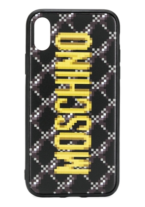 Moschino pixelated logo iPhone X/XS case - Black