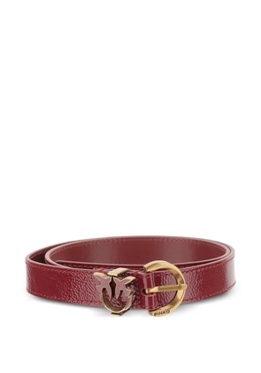 PINKO bird-detail buckle belt - Red