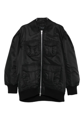 Simone Rocha pocket zip bomber jacket - Black