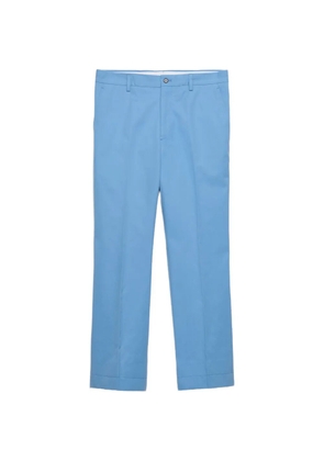 Prada flare sartorial poplin trousers - Blue