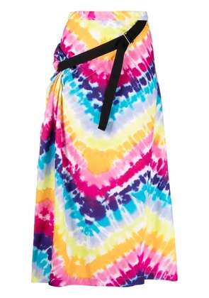 Kenzo tie-dye wrap midi skirt - Pink