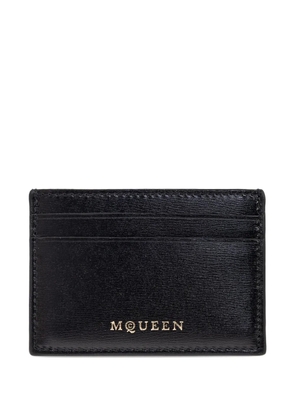 Alexander McQueen leather cardholder - Black