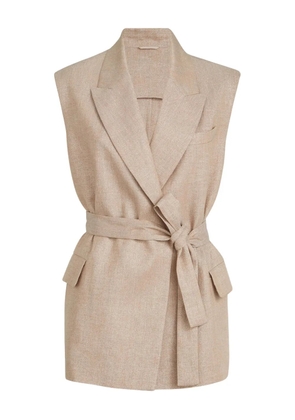 Brunello Cucinelli belted jacket - Neutrals