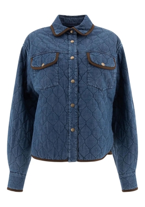 Jacob Cohën quilted denim overshirt - Blue
