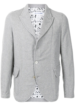 Comme Des Garçons Shirt single-breasted cotton blazer - Grey