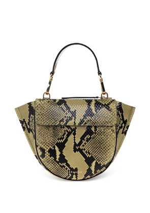 Wandler Mia snakeskin tote bag - Green