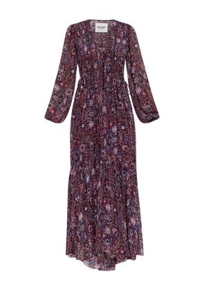 MARANT ÉTOILE floral-print maxi dress - Purple