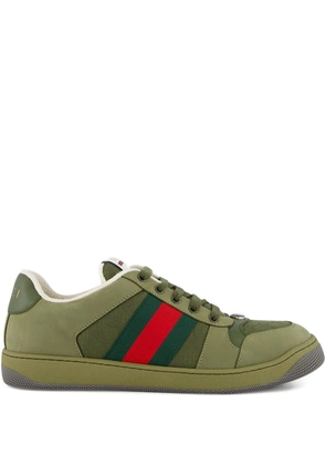 Gucci Screener Web-stripe sneakers - Green