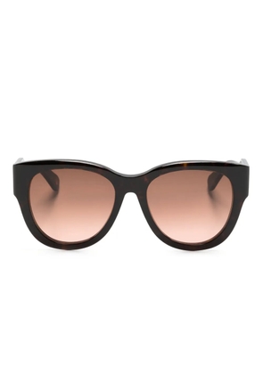 Chloé Eyewear Havana round-frame sunglasses - Brown