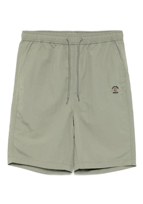 FINGERCROXX logo patched shorts - Green