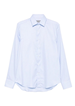 Canali pinstripe cotton shirt - Blue