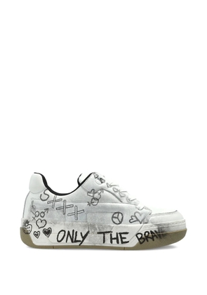 Diesel S-D-Ollie graffiti low-tops sneakers - White