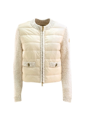 Moncler quilted-panel jacket - Neutrals