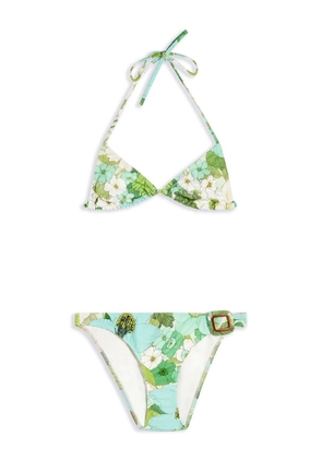 TOM FORD floral print bikini set - Blue