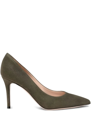 Gianvito Rossi 85mm Gianvito suede pumps - Green
