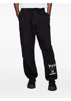 Y-3 x Neighborhood logo-print cargo-pocket trousers - Black