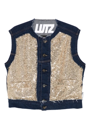 Lutz Huelle Flirt embellished denim vest - Blue