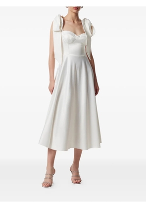 FRAMBOISE bow detail dress - White