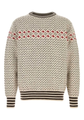 Mammut embroidered wool sweater - Neutrals