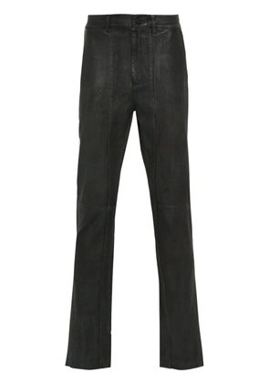 Frei-Mut Merci leather straight-leg trousers - Black